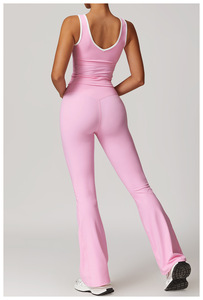 ヨガセット2ピースワークアウトフィットネススポーツウェアジムトラックスーツハイウエストレギンススポーツブラアスレチックウェア女性服 - Product Image 2