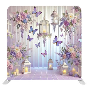 7.6x7.6 फीट डाई सबलिमिनेशन कस्टम मुद्रित उच्च गुणवत्ता फोल्डेबल एल्यूमीनियम पर्यावरण के अनुकूल पोर्टेबल फोटो बूथ पृष्ठभूमि - Product Image 6