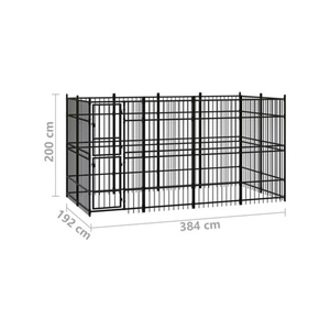 <span class=keywords><strong>Cage</strong></span> pour chien de grand <span class=keywords><strong>animal</strong></span> robuste panneau de chenil en acier galvanisé fabriqué en chine - Product Image 3