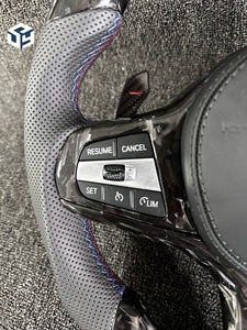 Personalizado para las Series 3 y 4, Clase C 320i 325i <span class=keywords><strong>330i</strong></span> 2019-2023, Volante de Cuero y Fibra de Carbono - Product Image 3