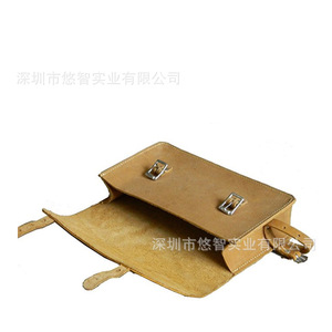 Sacoche de selle en cuir pour VTT, sacoche de tube supérieur, sacoche de cadre de vélo, sacoche à outils de cyclisme portable, logo personnalisé. - Product Image 3