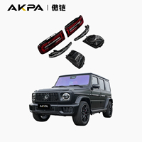 Feux arrière LED fumés AKPA pour Mercedes Benz Classe G W464 W465, clignotants dynamiques, éclairage de rétroviseur, kit d'éclairage