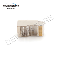 Precio de fábrica Cat5e RJ45 Conector de enchufe Conectores RJ45 Blindados de metal para red de conexión
