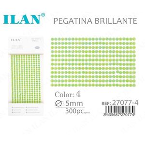 Ilan Adesivi Brillanti 5mm con Strass Verdi, Circa 300 Pezzi - Product Image 3