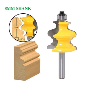 1 pz 8MM codolo fresa intaglio del legno stampaggio architettonico <span class=keywords><strong>Router</strong></span> Bit Line coltello taglierina per legno legno tenone - Product Image 5