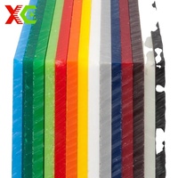 Plaque acrylique colorée sur mesure 2mm 4mm 6mm, panneau plastique PMMA brillant pour présentoir de magasin de détail, étagère de marchandises