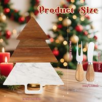 Planche à découper en marbre et en bois FSC LFGB, forme personnalisée, plateau de service pour charcuterie et fromages, cadeau de Noël, de mariage ou de pendaison de crémaillère
