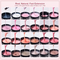 R S Nail Gel de Construction 15g, Marque Privée, Gel de Rallongement Rapide, Vernis Semi-Permanent UV, Gel de Construction
