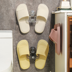 Bathroom Slipper Rack Suction Mounted No Drill Wall Shelf <b>Portable</b> Durable Rectangular <b>Shower</b> Room Storage - Product Image 2