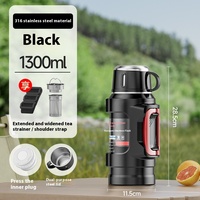 Bouteille isotherme grande capacité en acier inoxydable 316, design classique, pour extérieur, portable, voiture, voyage - Vente en gros