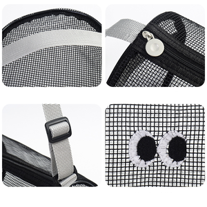 Bolsa transparente portátil para artículos de tocador, bolsa de toalla de <span class=keywords><strong>playa</strong></span>, champú, ducha, bolsa de viaje, bolsa de maquillaje de malla de nailon - Product Image 2