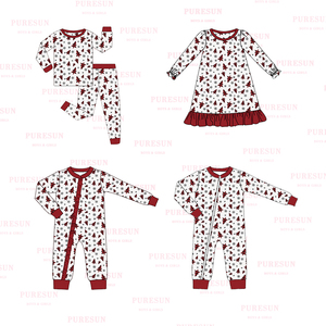 Produttore di Abbigliamento per Bambini Personalizzato OEM ODM, Vestiti <span class=keywords><strong>Natalizi</strong></span> in Cotone per Neonati, Pigiami in Bambù per Bambini, Set di Abbigliamento per Bambine - Product Image 4
