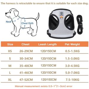<span class=keywords><strong>Harnais</strong></span> et laisse réfléchissants de sécurité <span class=keywords><strong>pour</strong></span> chiens et chats de petite et moyenne taille, gilet de poitrine <span class=keywords><strong>pour</strong></span> chiots, Pug, <span class=keywords><strong>Chihuahua</strong></span>, Bouledogue - Product Image 5