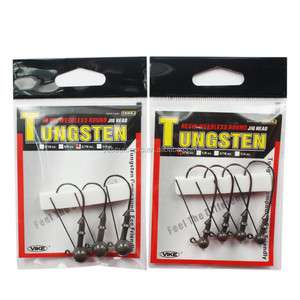 316TRWRJ10 Đầu <span class=keywords><strong>Jig</strong></span> Tròn Không Cỏ Nhựa Vonfram Câu Cá Với 1/0 Móc 3/16 Oz. (5.3G) 3pk Màu Tự Nhiên - Product Image 4