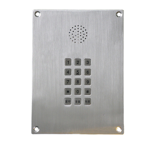 Téléphone SIP anti-violence en acier inoxydable avec clavier complet et protection anti-explosion pour usine pharmaceutique et usine chimique - Product Image 1