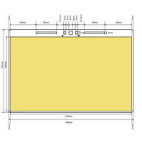 150w 12v Cob Led 100w Panneau 300*200mm 3000k 6000k 8000k Rouge Vert Bleu Ambre 14v pour Lumière de Travail Lumière de Voiture Projecteur