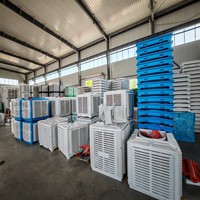 SYGH 18000CFM Nouvelle Pompe à Moteur pour Refroidisseur d'Air Évaporatif Automatique à Faible Bruit, Montage Mural/Fenêtre, Usage Industriel, Construction en Plastique PP