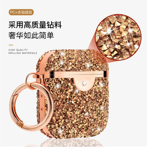 Honatop-funda de TPU suave con purpurina y diamante para auriculares, a prueba de golpes, para airpod <span class=keywords><strong>2021</strong></span> <span class=keywords><strong>pro</strong></span> 3, 1/<span class=keywords><strong>2</strong></span> - Product Image 3