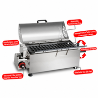 Machine à gaufres japonaises au gaz, rotative, pour Castella au miel, 45 trous, revêtement en téflon, pour vente de street food, texture Q