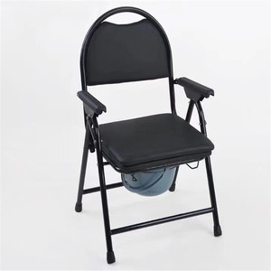 Hengfukang Commode <b>Chair</b> Thickened Steel Pipe With <b>Padded</b> Seat For Elderly And Pregnant Women - Product Image 1