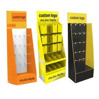 Support d'affichage rotatif portable en carton ondulé personnalisé pour chapeaux, lunettes de soleil, chaussettes - Écologique pour le commerce de détail au sol