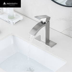 Upc thác nước SUS304 griferia torneira cozinha chìm Mixer màu đen chải phòng tắm vòi cupc lưu vực Mixer tap - Product Image 2