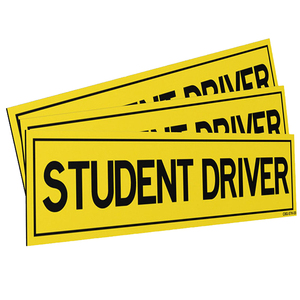 Aimant de conducteur <span class=keywords><strong>personnalisé</strong></span> pour <span class=keywords><strong>voiture</strong></span>, veuillez être Patient, étudiant, conducteur magnétique réfléchissant, autocollant de pare-chocs - Product Image 6
