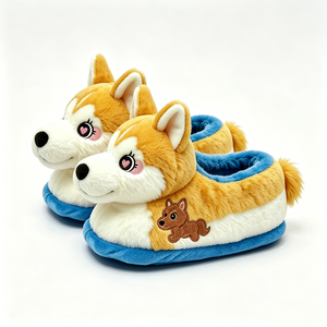 Pantuflas Personalizadas de Husky con Diseño de Perro Bordado, Forradas de Felpa, Unisex, Suaves y Cómodas para Interiores, para Adultos - Product Image 5