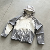 Waterdichte winddichte wandeljas met capuchon van thermochrome nylon, kleurveranderend bij warmte, voor heren