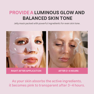 <span class=keywords><strong>Masque</strong></span> en gelée de collagène rose PDRN ADN de saumon OEM ODM pour une peau éclatante et hydratée, masques faciaux de nuit - Product Image 6