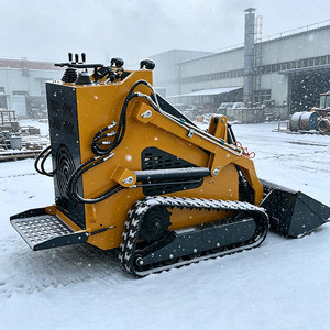 Professional Mini Compact <b>Wheel</b> Front Skid Steer <b>Small</b> Track High Efficiency Various Attachments Garden Farm - Product Image 4