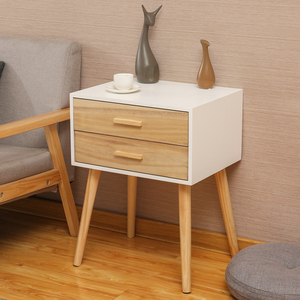 Mesitas de noche para dormitorio nórdico de Hotel, armario lateral pequeño de madera, mesas auxiliares para sofá, muebles para el hogar, armarios de almacenamiento para sala de estar - Product Image 4