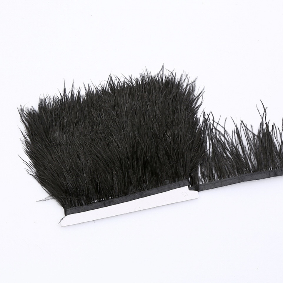 High quality ostrich hair cloth edge-8-10cm hair length
