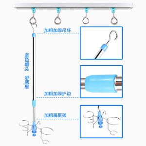 Soporte de Techo de Acero Inoxidable para IV, Carro de Hospital con Altura Ajustable, Diseño Minimalista - Product Image 3