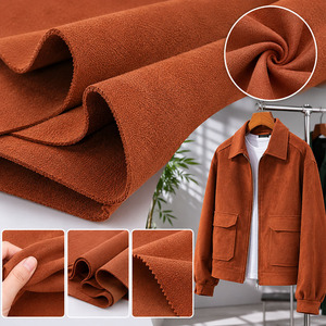 100% Polyester Bonded Suede Fabric Faux <strong>Leather</strong> <strong>Sheets</strong> Brushed Waterproof Synthetic <strong>Leather</strong> for Garments Shoes Cheaper Price - Product Image 2