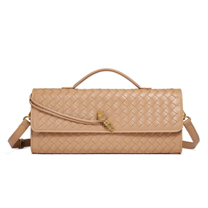 Trendige gewebte Abend-Clutch-Taschen für Damen, Schultertasche, süße Umhängetasche, Crossbody-Tasche, PU-Leder-Geldbörse - Product Image 4