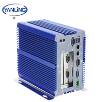 Mini pc industriel robuste, linux, 12v, fanless, interface personnalisée LAN et VGA, boîtier d'ordinateur, diy