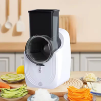 Nouveauté Nicebuy : Coupe-légumes électrique multifonctionnel, trancheuse, hachoir, en ABS et acier inoxydable, pour salades, écologique