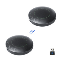 Microphone de conférence sans fil multi-utilisateurs avec fonctionnalité en cascade, haut-parleur Hi-Fi et couverture de salle pour 15 personnes