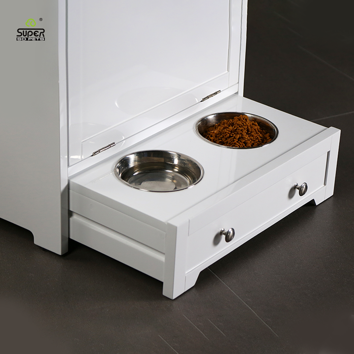 Wooden Pet Food Storage Pet Food Storage Feeding Station, Pet