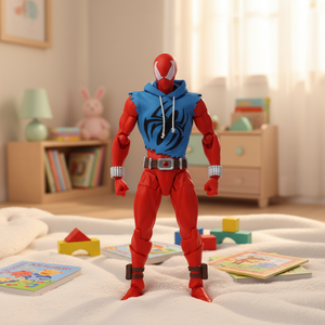 Figura de Acción Scarlet <span class=keywords><strong>Spider</strong></span> de PVC, Modelo Coleccionable con Traje Rojo y Azul para Exhibición, para Fans de Cómics, Embalaje Original - Product Image 1