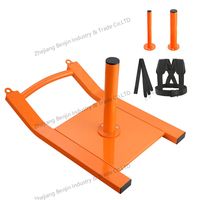Sled Tarik & Dorong Baja untuk Latihan Kekuatan Kecepatan Kebugaran dengan Resistensi