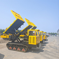 Bestseller 5 Tonnen Mini Rubber Crawler Dumper Farm Diesel High Tip Dumper mit Hub funktion Tracked Loader Core Motor Motor