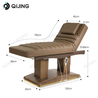 Table de massage pour salon de beauté lit de beauté électrique lit facial 4 moteurs civière de spa lit de cils incurvé