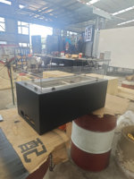 Table de foyer au gaz en acier inoxydable pour terrasse extérieure, barbecue, fête