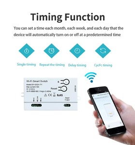 <span class=keywords><strong>Tuya</strong></span> Smart Wifi Switch Module 5V 12V <span class=keywords><strong>RF</strong></span> <span class=keywords><strong>433</strong></span> Radio Télécommande 1 Canaux Inching Relay pour Alexa Google Smart Home - Product Image 5