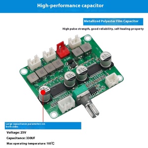 2.1通道OEM数字功率放大器板宽电压12V-24V低音调节模块PCBA产品类别 - Product Image 5