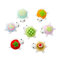 Nouvel Arrivage Yotile Mini Poupée Tortue en Crochet de Dessin Animé Faite à la Main en Laine Tricotée avec Rembourrage en Coton, Ornement pour Pâques et Mariage