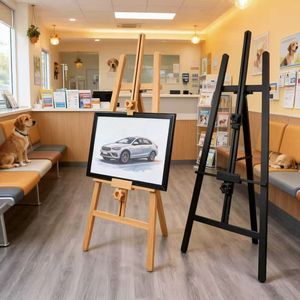 Chevalet d'affichage moderne en aluminium avec base stable pour les promotions quotidiennes des restaurants, les ventes en magasin et les expositions - Product Image 4