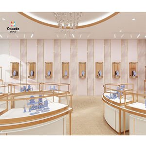 Luxury LED Lighting Jewelry Kiosk Design <b>Display</b> <b>Cabinet</b> Showcase Shop Decoration Solutions Furniture Jewelry Counter - Product Image 6